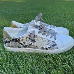 Vintage Havana snakeskin print sneakers
